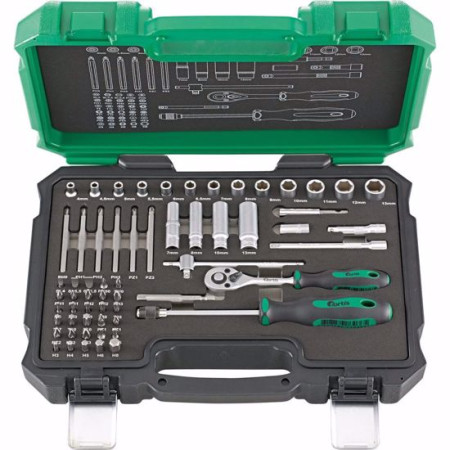 Комплект инструменти FORTIS, 1/4", 61 части