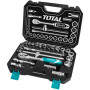 Комплeкт тресчотка и вложки TOTAL INDUSTRIAL, 1/2 ", 25 части