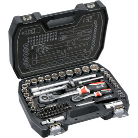 Комплект инструменти YATO, 1/4", 1/2", 72 части