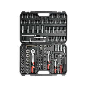 Комплект инструменти YATO, 1/2", 1/4", 3/8", 173 части