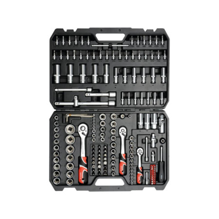 Комплект инструменти YATO, 1/2", 1/4", 3/8", 173 части