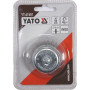Чашковидна телена четка с опашка YATO, INOX, Ф 50 мм