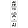 Скрапер YATO YT 75460, острие 52 мм