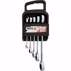 Комплект двустранни тресчотни ключове YATO, 5 части