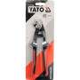 Клещи за рязане на плочки YATO, YT 37164, папагали, 200 мм