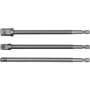 Комплект удължени адаптори 1/4" за вложки, 1/4", 3/8", 1/2", YATO, 3 части