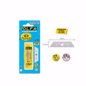 Режеща пластина, OLFA SKB 2S, SS, 10 бр.