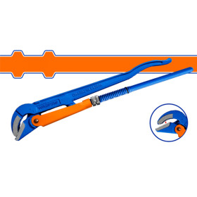 Ключ водопроводен двураменен WADFOW, Heavy Duty, 45