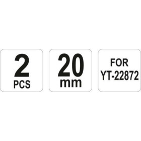 Остриета за хидравлична ножица YATO, 20 мм, 2 бр