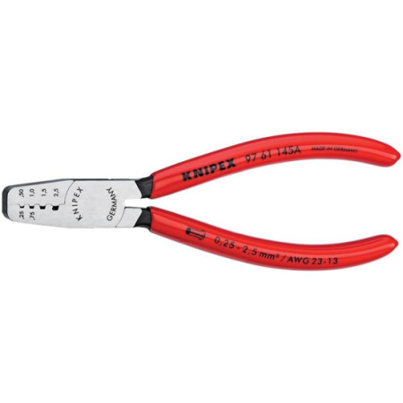 Кримпващи клещи KNIPEX, 0.25 - 2.5 мм2