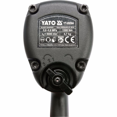 Пневматичен ударен гайковерт, YATO 09564, 3/4", 1300 Nm