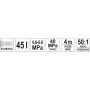 Пневматична система за гресиране YATO 07069, 45 L, 400 bar