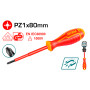 Отвертка, намагнетизирана TOTAL INDUSTRIAL, VDE 1000 V, PZ 1 x 80