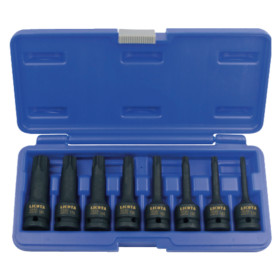 Комплект ударни бит вложки LICOTA, 1/2", TORX, 8 части
