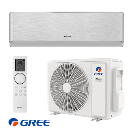 Инверторен климатик Gree Airy GWH24AVEXF-K6DNA1A - сребърен