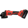 Акумулаторен безчетков ъглошлайф YATO, 18 V, 3000-8500 rpm, Ф 125 мм, 2 x 4 Ah