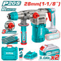 Акумулаторен безчетков перфоратор TOTAL INDUSTRIAL, SDS+, 4.5 J, 20 V, 2 x 5 Ah