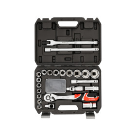 Комплект инструменти YATO, 1/2", 72T, CrV, 24 части