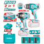 Комплект акумулаторни инструменти TOTAL TOSLI250983E, 20 V, 2 x 5 Ah