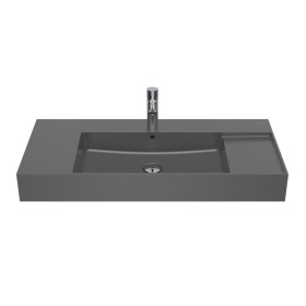 Умивалник от FINECERAMIC® за стенен монтаж или за върху мебел-Onyx