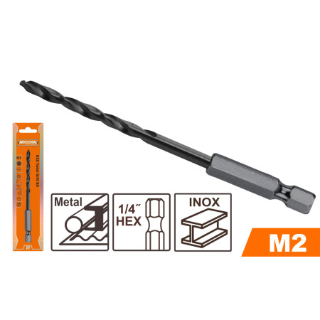 Свредло за метал RICOTA, HEX 1/4", M2 HSS