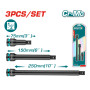Комплект ударни удължители TOTAL INDUSTRIAL, 1/2", 3 части