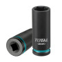 Вложка шестостенна, дълга, ударна TOTAL INDUSTRIAL, 1/2", SW