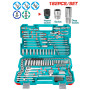 Комплект инструменти TOTAL INDUSTRIAL, 1/2" + 1/4" + 3/8", 182 части