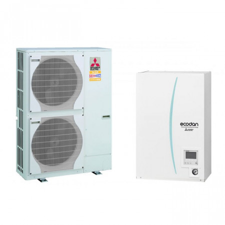 Термопомпа Mitsubishi Electric ERSE-YM9ED/PUHZ-SHW230YKA ZUBADAN, 23 kW, отопление, охлаждане и БГВ