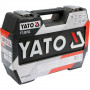 Комплект инструменти YATO, 1/4", 1/2", 72 части