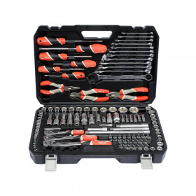 Комплект инструменти YATO, 1/2", 1/4", 3/8", 129 части
