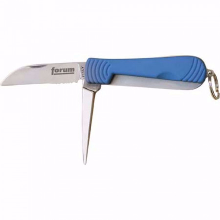 Нож за кабели с шило FORUM, сгъваем, INOX, 74 мм
