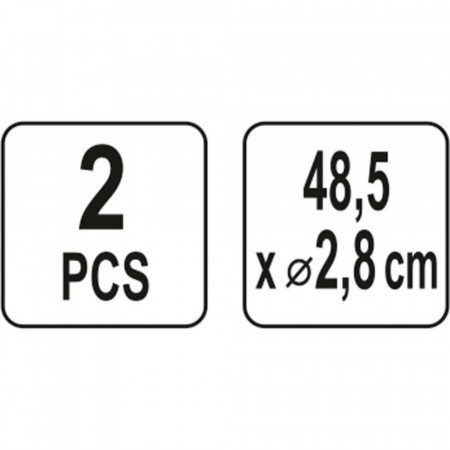 Монтажен комплект за сервизен шкаф 2 тръби YATO