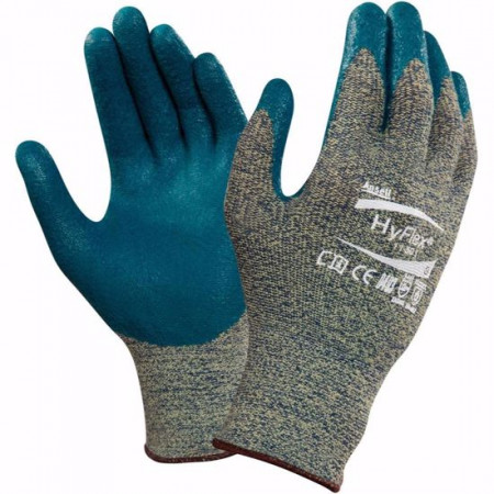Ръкавици противосрезни ANSELL, HyFlex501, сиво - сини
