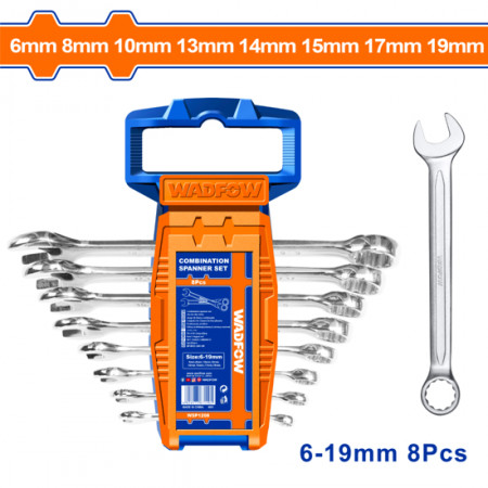 Комплект звездогаечни ключове WADFOW, SW 6 - 19 мм, 8 броя
