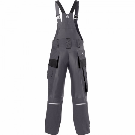 Работен гащеризон FORTIS, сиво - черно