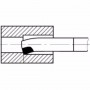 Нож стругарски WILKE, DIN 4974 / ISO 9, P 25 / 30, за глухи отвори
