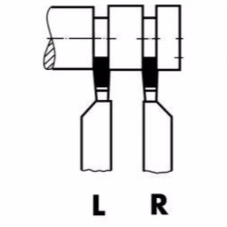 Нож стругарски WILKE, DIN 4981 / ISO 7, P 25 / 30, прорезен