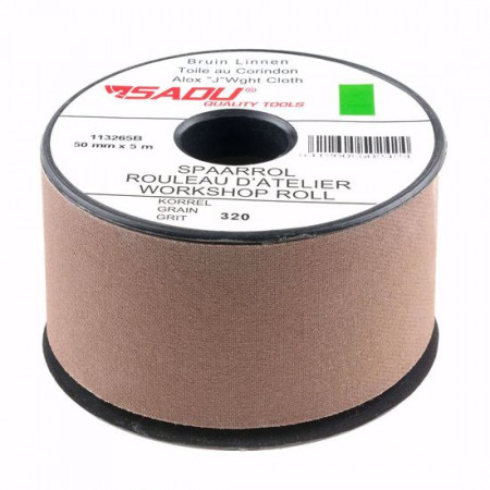Шкурка на плат SADU, макара, кафява, TCA, 50 мм x 5 м