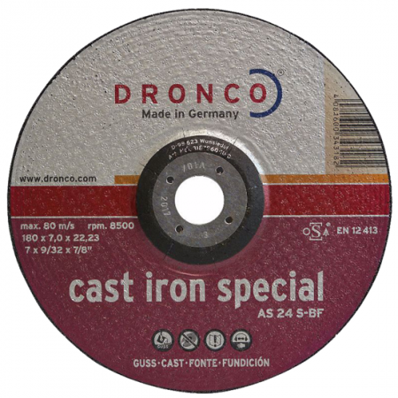 Диск за шлайфане на чугун DRONCO Special AS24S