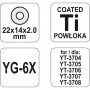 Резервен нож за резачка за плочки YATO, Ф 22 х Ф 14 х 2 мм