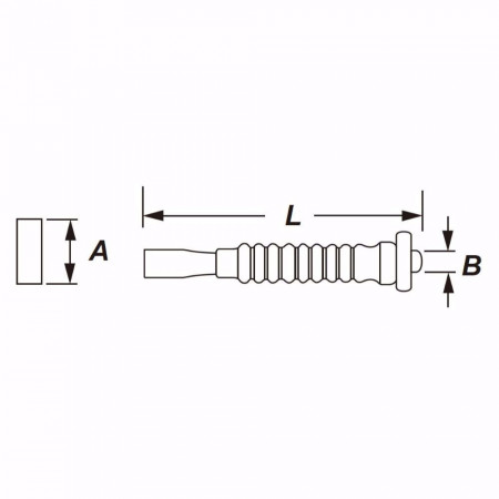 Секач ударен WhirlPower, с гумирана дръжка
