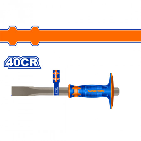 Секач ударен WADFOW, 40Cr, гумирана дръжка