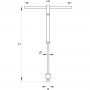 Т-образен регулируем ключ YATO, 1/4 x 310 мм