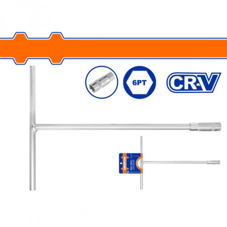 Т-образен ключ шестостен WADFOW, CrV
