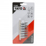 Комплект бит вложки 1/4", YATO, TORX с отвор, 7 части