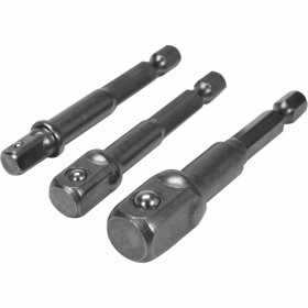 Комплект адаптори 1/4" за вложки, 1/4", 3/8", 1/2", YATO, 3 части
