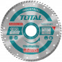 Диамантен диск TOTAL Industrial TURBO, сухо/мокро, Ø 180 x 22 x 10 mm