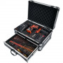 Акумулаторен ударен винтоверт YATO 82797, 18 V, 2 x 2 Ah, безчетков + 126 аксесоара