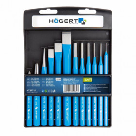 Комплект ударни шила и дорници HOGERT, 12 части